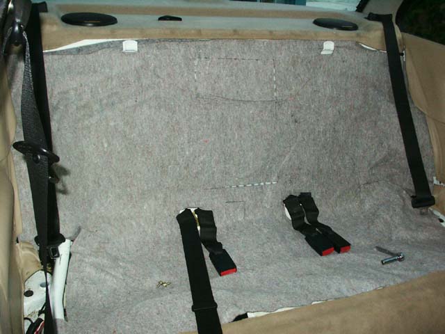 E30 bmw rear seat removal